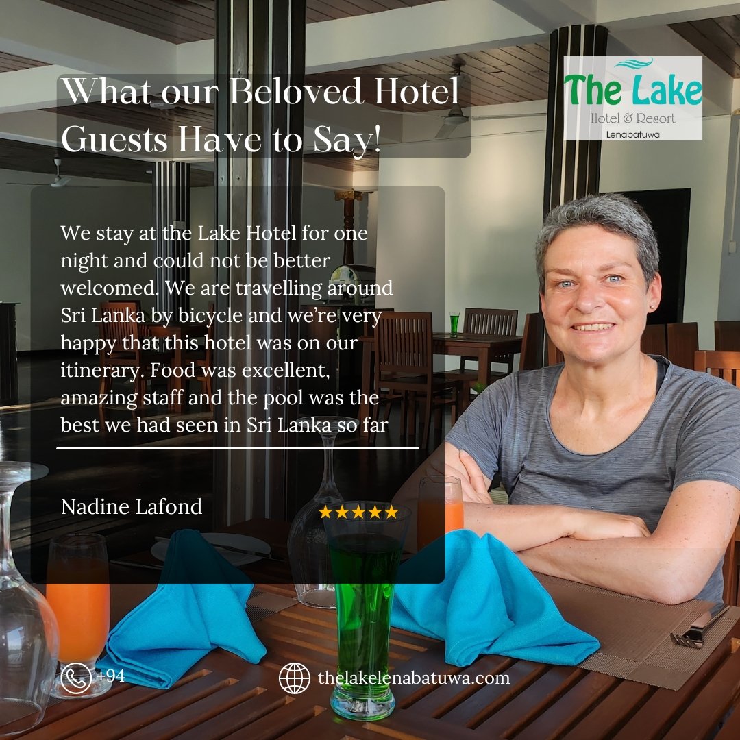 Hotel review social media post
